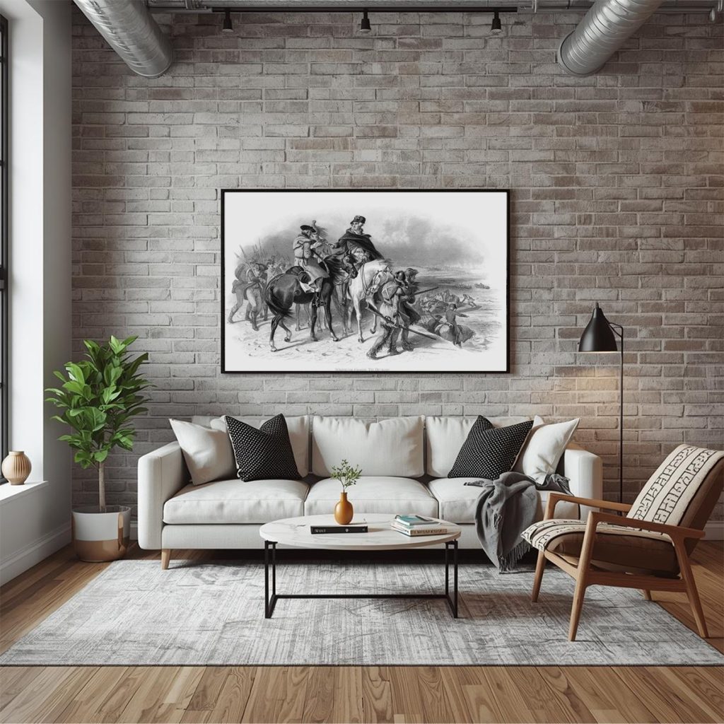 Washington Crossing The Delaware Drawing - Patriotic Fine Art Prints